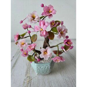 Vintage gumps bonsai flower tree pot decor